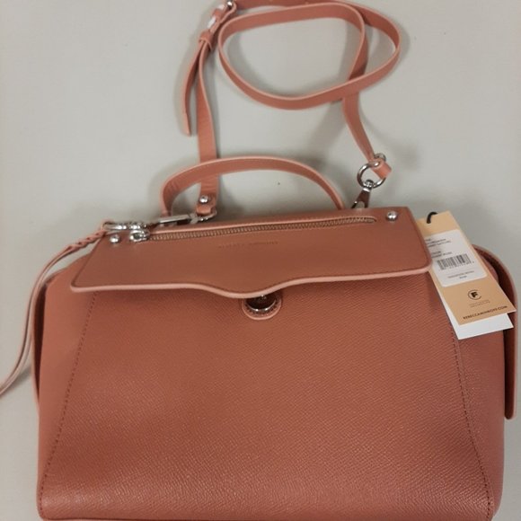 Rebecca Minkoff Gabby Leather Satchel Medium Desert Rose